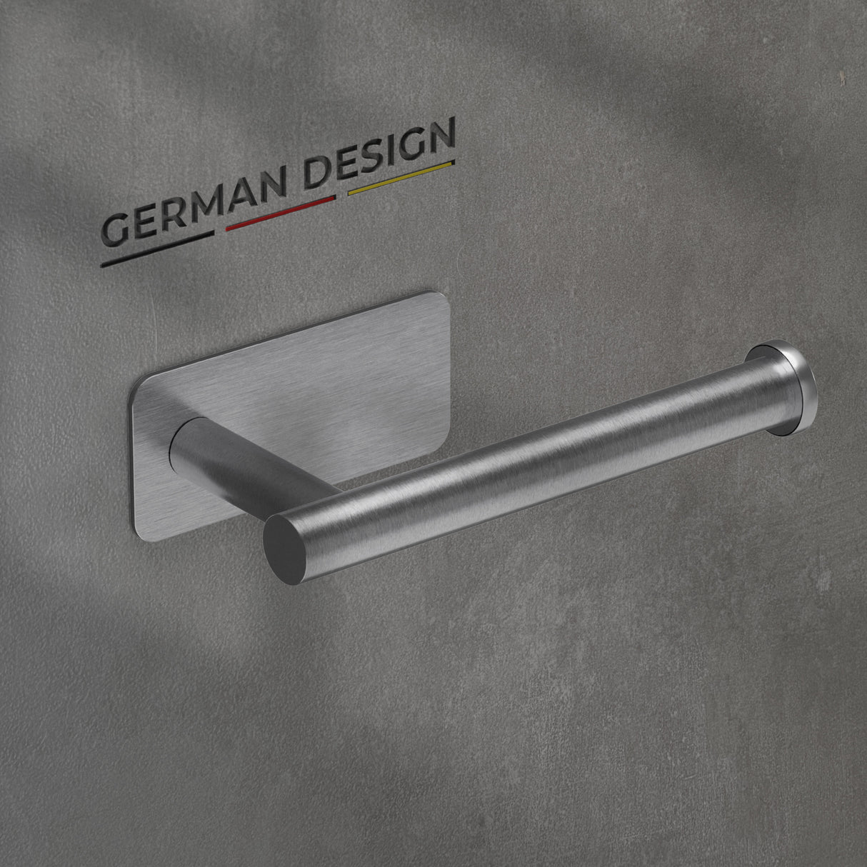 husman® Toilettenpapierhalter ohne Bohren rund | Klorollenhalter aus hochwertigem Edelstahl | Toilettenpapierhalter Klopapierhalter ohne Bohren WC Papier Halterung