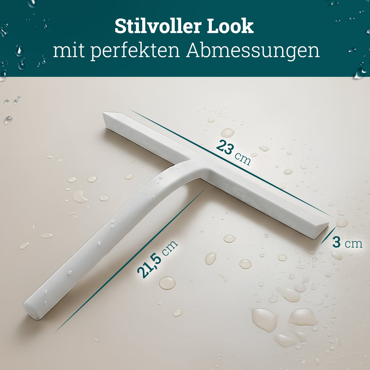 husman Silikon Duschabzieher schwarz | Abzieher Dusche Badezimmer Zubehör | Fensterabzieher Fensterwischer Set mit Halterung ohne Bohren für Duschwand | Fenster Scheibenabzieher Auto Bad Accessoires