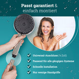 Wassersparender Duschkopf | Duschkopf wassersparend bis 50% | extragroß druckerhöhend Duschbrause Regenwalddusche Regenduschkopf Handbrause | Sparduschkopf Chrom