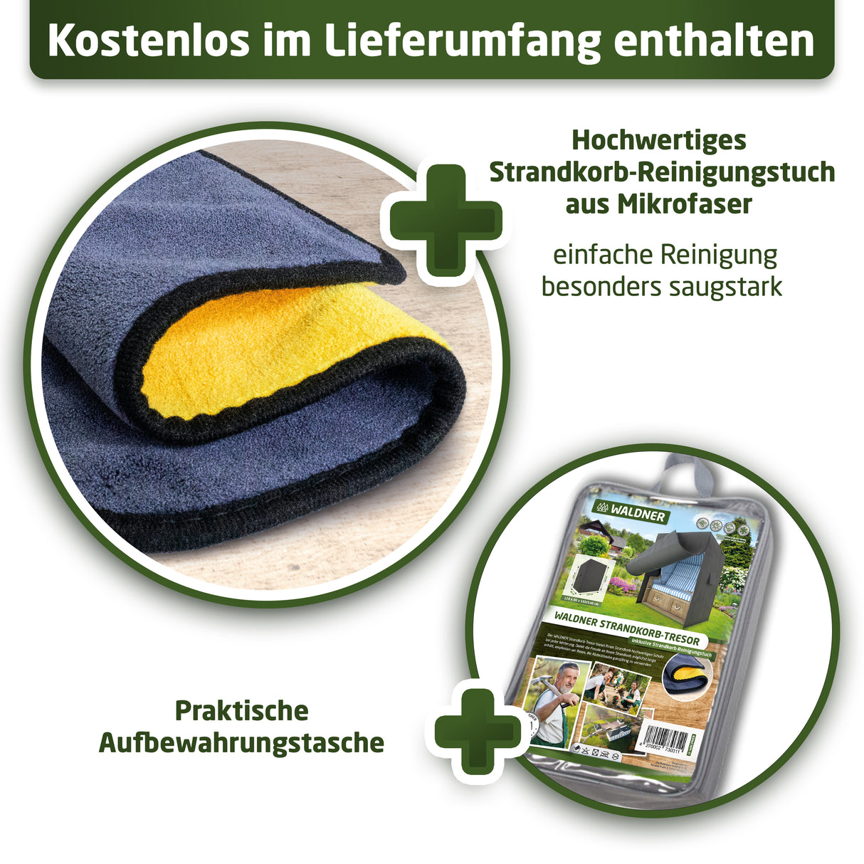 WALDNER Strandkorb Schutzhülle | Oxford 600D | Abdeckung Strandkorbhülle Abdeckhaube Abdeckplane | wasserdicht winterfest wetterfest UV-beständig atmungsaktiv