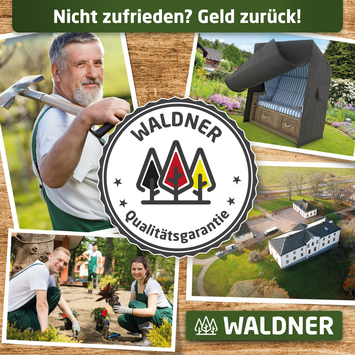 WALDNER Strandkorb Schutzhülle | Oxford 600D | Abdeckung Strandkorbhülle Abdeckhaube Abdeckplane | wasserdicht winterfest wetterfest UV-beständig atmungsaktiv