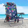 Bobby Beach Strandstuhl | Klappstuhl & Strandliege klappbar leicht als Rucksack zu tragen | Campingstuhl faltbar mit Getränkehalter & Taschen | Liege & Liegestuhl klappbar