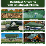 WALDNER Abdeckplane 240 g/m² | Gewebeplane mit Ösen UV-beständig & reißfest | Schutzplane für Gartenmöbel, Holz, Abdeckplane Auto, Boot & Camping | Plane