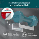 husman Toilettenpapierhalter ohne Bohren eckig | Klorollenhalter aus hochwertigem Edelstahl | Toilettenpapierhalter Klopapierhalter ohne Bohren WC Papier Halterung