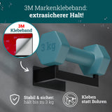 husman Toilettenpapierhalter ohne Bohren eckig | Klorollenhalter aus hochwertigem Edelstahl | Toilettenpapierhalter Klopapierhalter ohne Bohren WC Papier Halterung