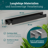 husman Handtuchhalter ohne Bohren | Edelstahl gebürstet Gäste | Handtuchstange zum Kleben für Bad & Küche | Handtuch Halterung Geschirrtuchhalter Spültuchhalter | Badezimmermöbel Badezimmer Deko