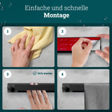 husman Handtuchhalter ohne Bohren | Edelstahl gebürstet Gäste | Handtuchstange zum Kleben für Bad & Küche | Handtuch Halterung Geschirrtuchhalter Spültuchhalter | Badezimmermöbel Badezimmer Deko