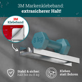 husman Handtuchhalter ohne Bohren | Edelstahl gebürstet Gäste | Handtuchstange zum Kleben für Bad & Küche | Handtuch Halterung Geschirrtuchhalter Spültuchhalter | Badezimmermöbel Badezimmer Deko