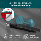 husman Handtuchhalter ohne Bohren | Edelstahl gebürstet Gäste | Handtuchstange zum Kleben für Bad & Küche | Handtuch Halterung Geschirrtuchhalter Spültuchhalter | Badezimmermöbel Badezimmer Deko