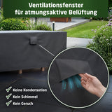 WALDNER Möbelabdeckung Outdoor Winterfest | Abdeckung Gartenmöbel Winterfest | Abdeckplane wasserdicht Gartenmöbel Set | Schutzhülle Gartentisch