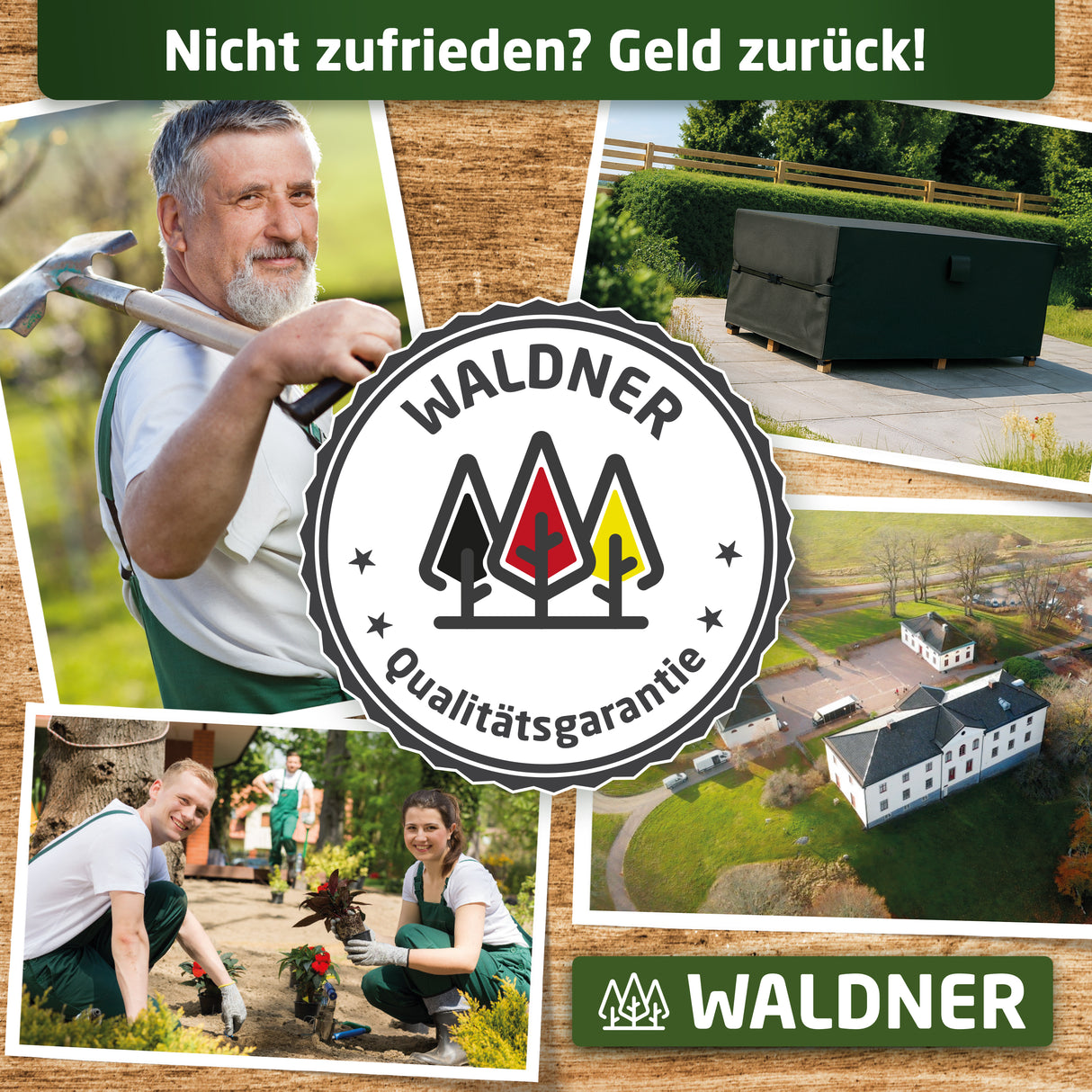 WALDNER Möbelabdeckung Outdoor Winterfest | Abdeckung Gartenmöbel Winterfest | Abdeckplane wasserdicht Gartenmöbel Set | Schutzhülle Gartentisch