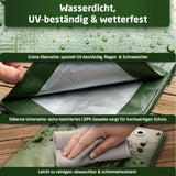 WALDNER Abdeckplane 240 g/m² | Gewebeplane mit Ösen UV-beständig & reißfest | Schutzplane für Gartenmöbel, Holz, Abdeckplane Auto, Boot & Camping | Plane