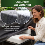 WALDNER Möbelabdeckung Outdoor Winterfest | Abdeckung Gartenmöbel Winterfest | Abdeckplane wasserdicht Gartenmöbel Set | Schutzhülle Gartentisch