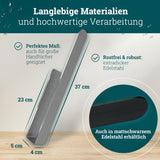 Handtuchhalter ohne Bohren | Edelstahl 37 cm | Handtuchstange zum Kleben für Bad & Küche | Handtuch Halterung Geschirrtuchhalter Spültuchhalter | Badezimmermöbel Badezimmer Deko